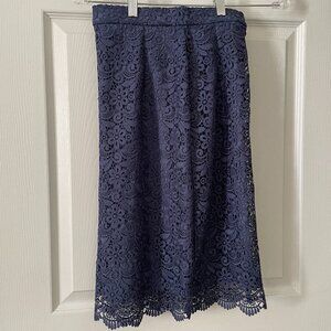 Uniqlo Flower Lace Pencil Skirt